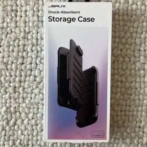 JSAUX Shock Absorbent Storage Case Cover for Nintendo Switch 2 Translucent Black